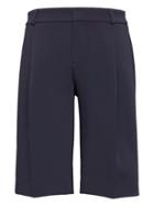 Banana Republic Womens Bi-stretch 10 Bermuda Short Basic Navy Size 2