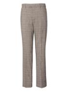 Banana Republic Mens Standard Plaid Performance Stretch Wool Dress Pant - Fall Khaki