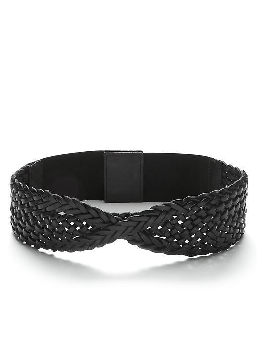 Banana Republic Criss Cross Braided Belt - Black