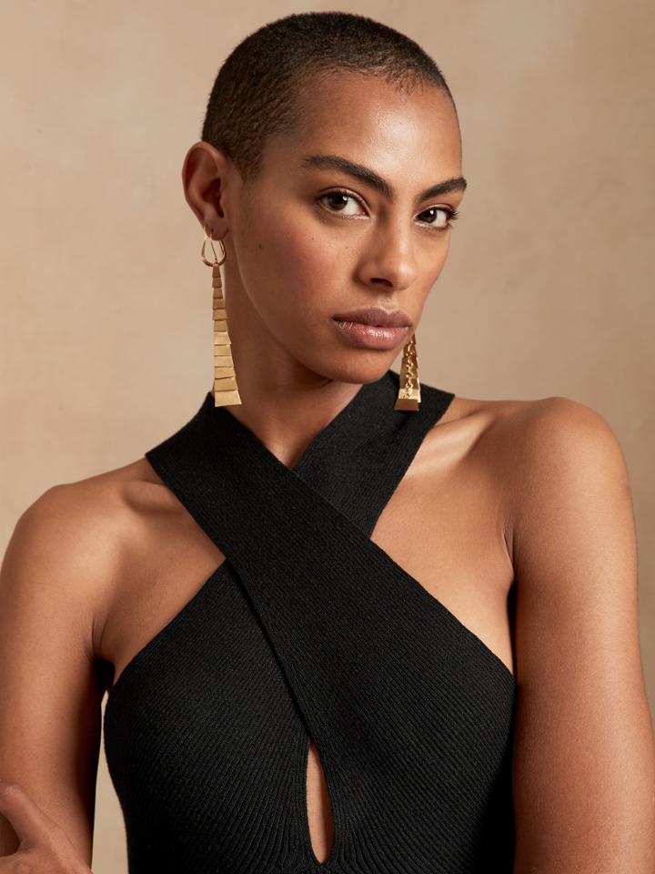 Halter Sweater Dress