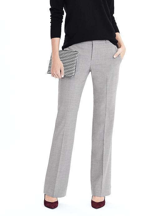 Banana Republic Logan Fit Lightweight Wool Pant Size 0 Petite - Light Gray