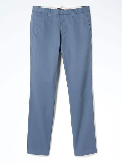 Banana Republic Mens Emerson Straight Chino - Blue Shadow