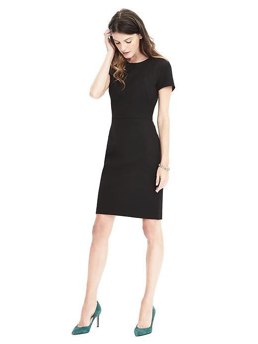 Banana Republic Womens Bi Stretch Dress Size 0 Petite - Black
