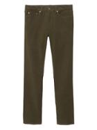 Banana Republic Mens Slim Brushed Traveler Pant Rich Olive Green Size 38w