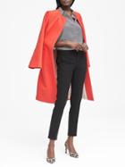 Banana Republic Womens Avery Straight-fit Machine-washable Italian Wool Blend Pant Black Size 0