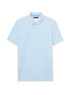 Banana Republic Mens Don';t-sweat-it Polo Shirt Ice Water Size M