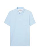 Banana Republic Mens Don';t-sweat-it Polo Shirt Ice Water Size M