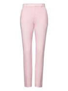 Banana Republic Womens Petite Ryan Slim Straight-fit Lightweight Wool Pant New Powder Pink Size 12