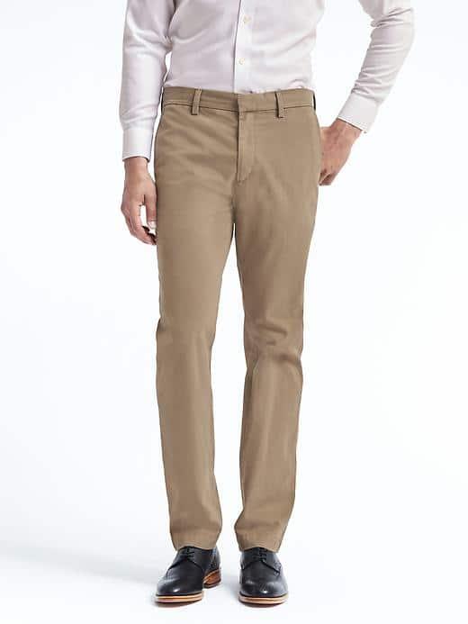 Banana Republic Mens Emerson Straight Chino - Acorn
