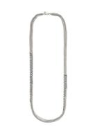 Banana Republic Womens Cupchain Swag Layer Necklace Silver Size One Size