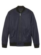Banana Republic Mens Water-resistant Bomber Navy Size L