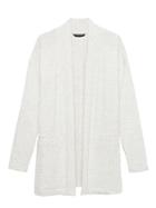 Banana Republic Womens Luxespun Lightweight Cardigan Light Heather Gray Size M