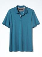 Banana Republic Mens Luxe Touch Polo - Azure Blue
