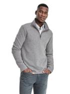 Banana Republic Mens Half Zip Pullover Jacket - Gray Sky