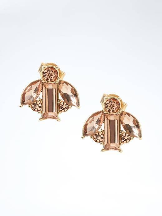 Banana Republic Delicate Crystal Earrings - Gold