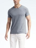 Banana Republic Mens Soft Wash Tee - Gray Crystal