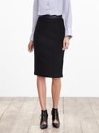 Banana Republic Womens Black Boucle Pencil Skirt Size 10 Petite - Black