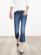 Banana Republic Womens Medium Wash Crop Flare Size 16 Long Tall - Medium Wash