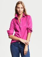 Banana Republic Fitted Non Iron Sateen Shirt - Wild Orchid
