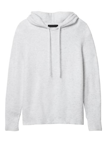 Banana Republic Womens Aire Hoodie - Cloud Gray