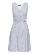 Banana Republic Womens Petite Stripe Wrap Dress Mini Stripe Size 10