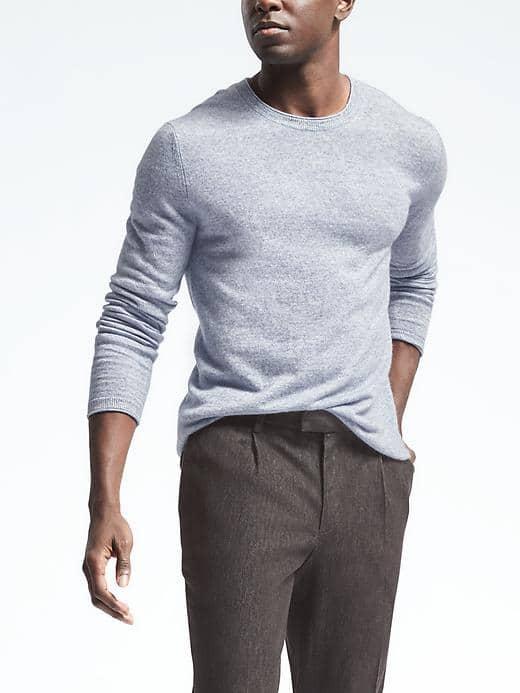 Banana Republic Heritage Cashmere Linen Sweater - Sky Blue