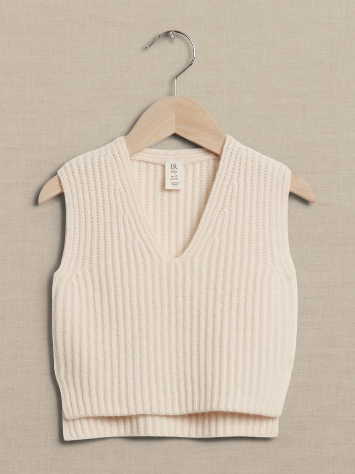 Cashmere Sweater Vest For Baby