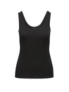 Banana Republic Womens Soft Jersey Rib-knit Tank Black Size S
