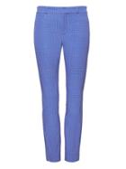 Banana Republic Womens Sloan Skinny-fit Print Pant Blue Multi Size 12