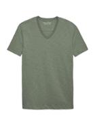 Banana Republic Mens Vintage 100% Cotton V-neck T-shirt Spa Green Size M