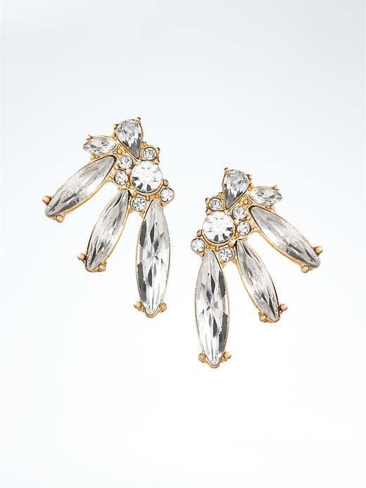 Banana Republic Crystal Link Earring - Crystal