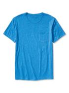 Banana Republic Mens Soft Wash Pocket Tee Size L - Turquoise Powder