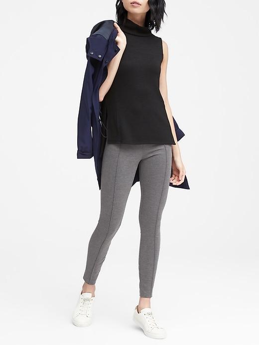 Banana Republic Womens Petite Classic Legging Dark Charcoal Size 2