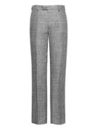 Banana Republic Mens Standard Gray Plaid Linen Suit Pant Light Gray Size 33w