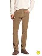 Banana Republic Mens Factory Slim-fit Cord Pant Dark Tundra Size 33w