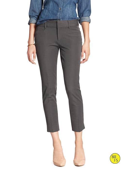 Banana Republic Factory Jackson Fit Slim Ankle Pant - Asphalt