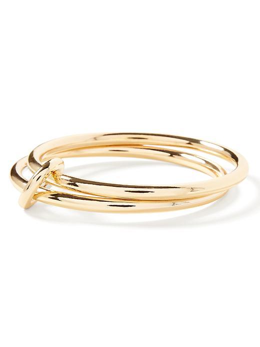 Banana Republic Equestrian Double Stack Bracelet Size One Size - Gold