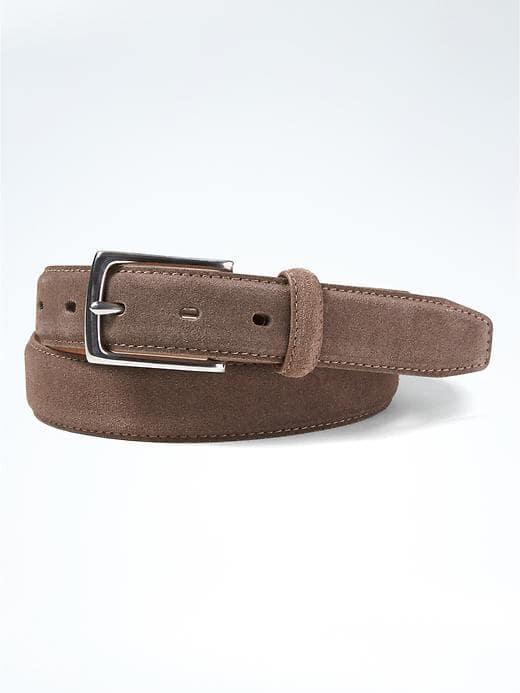 Banana Republic Italian Suede Belt - Taupe