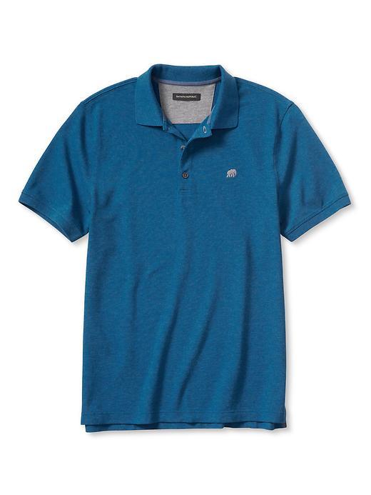 Banana Republic Mens Signature Pique Polo Size M Tall - Thermal Teal