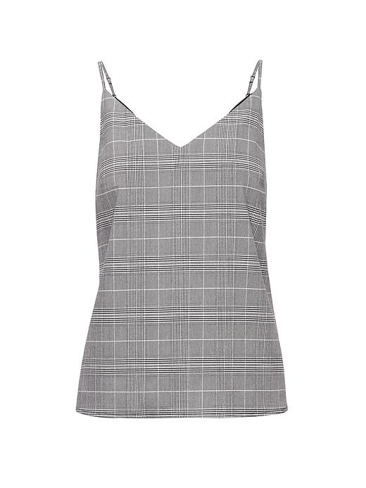 Banana Republic Womens Petite Strappy Camisole Black & White Size L