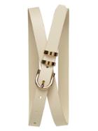 Banana Republic Double Keeper Skinny Belt - Stone Twill