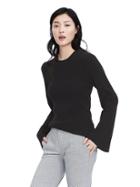 Banana Republic Womens Bell Sleeve Pullover Sweater - Black