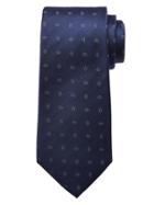 Banana Republic Mens Dot Blocks Silk Tie Size One Size - Navy