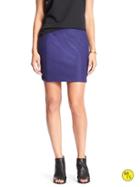 Banana Republic Womens Factory Wool Blend Mini Skirt Size 0 - Cobalt