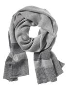 Banana Republic Mens Stripe Cashmere Scarf Size One Size - Gray