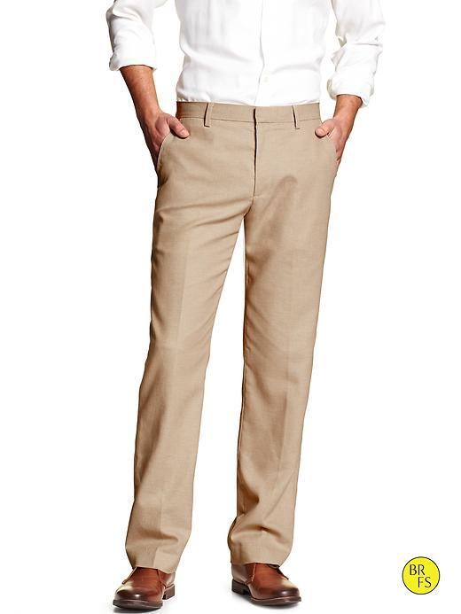 Banana Republic Womens Factory Tailored Fit Dress Pant Size 29w 32l - Sand Khaki