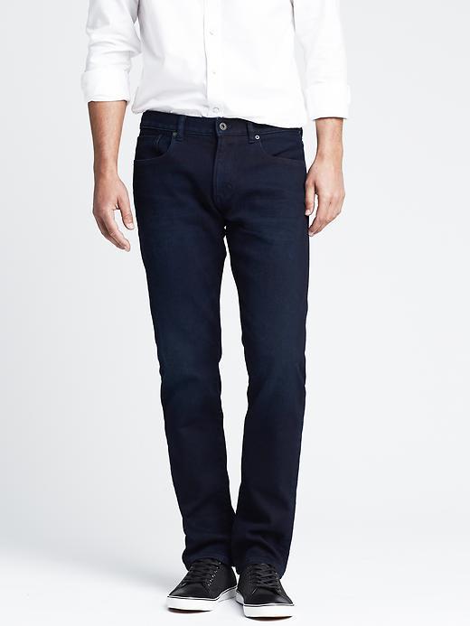 Banana Republic Mens Indigo Slim Traveler Jean Size 32w 36l Tall - Washed Indigo