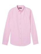Banana Republic Mens Grant Slim-fit 100% Cotton Oxford Shirt Pink Mist Size M