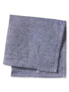 Banana Republic Dot Linen Pocket Square Size One Size - Navy