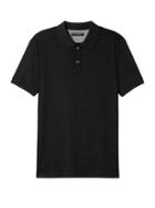 Banana Republic Mens Slim Luxury-touch Polo Shirt Black Size Xl